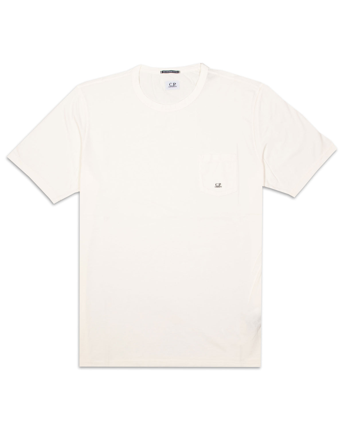 Mercerized Chest Pocket T-shirt White 12CMTS038A-006130G-103