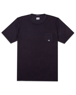 Mercerized Chest Pocket T-shirt Blu 12CMTS038A-006130G-888