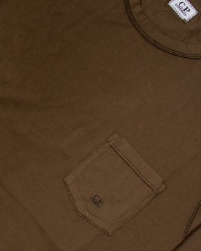 Mercerized Chest Pocket T-shirt Verde 12CMTS038A-006130G-683