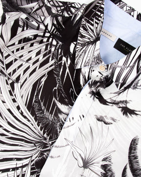 Camicia Lowbrand Palme Bianche