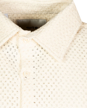 Short Sleeve Shirt Arte Antwerp Seth Croche Cream