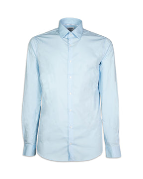 Man Calvin Klein Poplin Stretch Slim Shirt Calm Blue