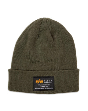 Cappello Beanie Alpha Industries Verde Militare 128924-257