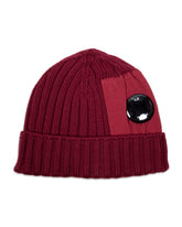 Cappello Beanie CP Company Knit Google Bordeaux