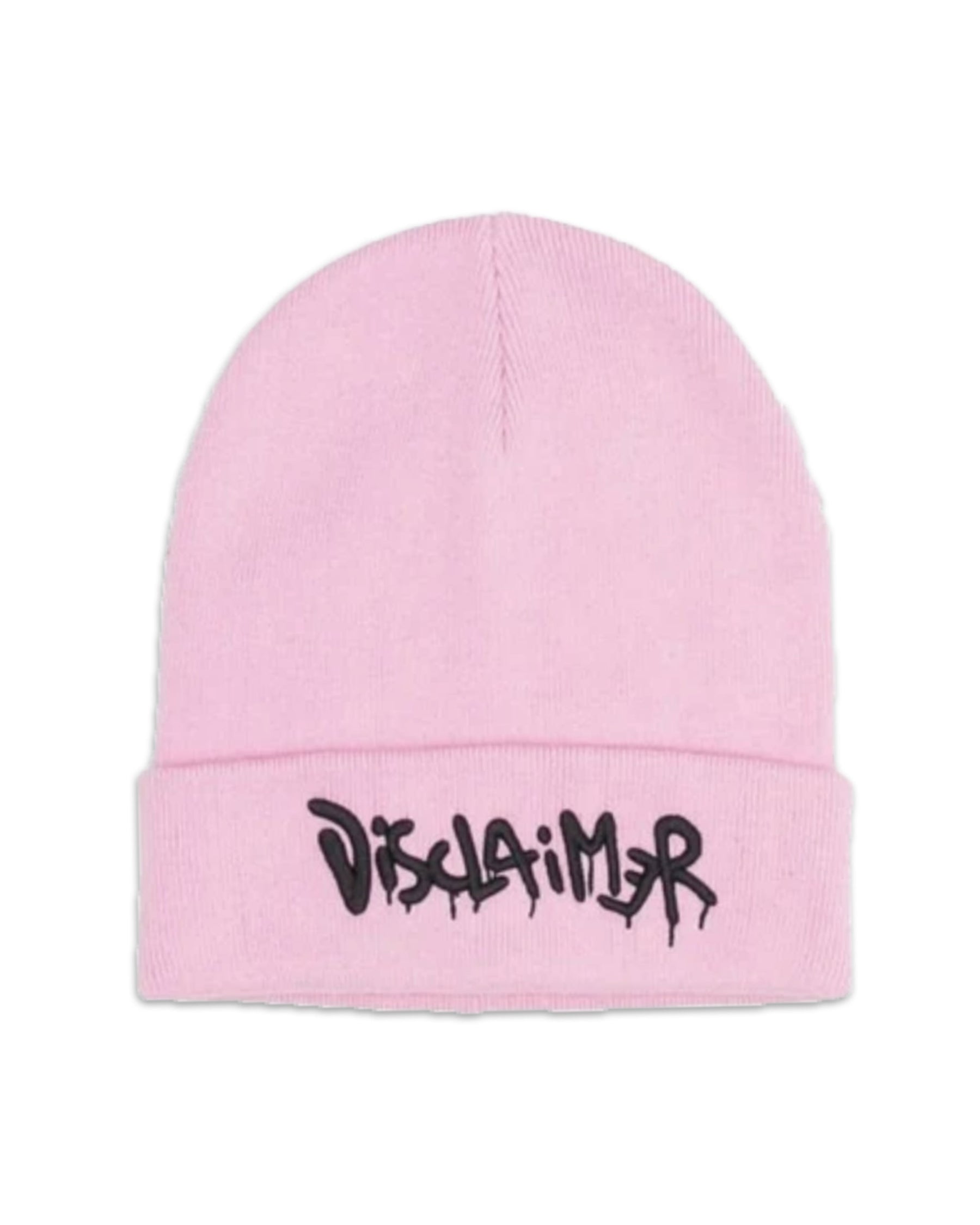 Beanie Hat Disclaimer Pink