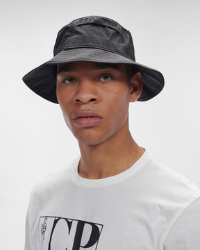Cappello Bucket CP Company Chrome Nero
