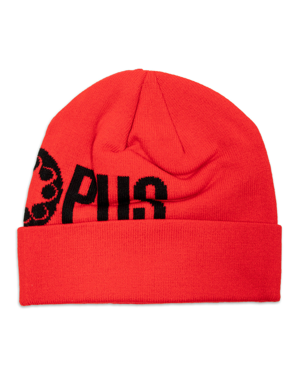 Octopus Logo Fold Beanie Hat 21WOBNP03-Red