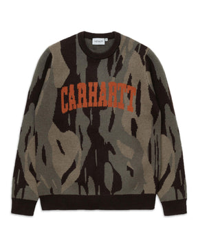 Carhartt University Script Sweater Camo I029515-0HFXX