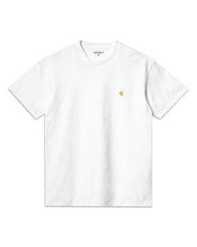 Carhartt Wip Chase T-shirt White Gold