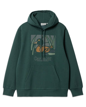 Carhartt Wip Hooded Duck Pond Sweatshirt Juniper