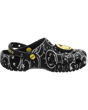 Crocs Classic 2022 Smiley Clog Black Multi