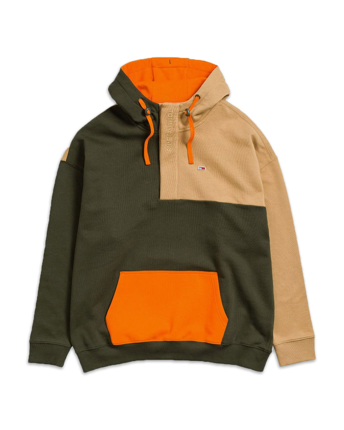 Colorblock Hoodie Verde Militare DM0DM11639-RBL