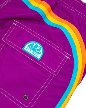 Costume Uomo Sundek Arcobaleno Trunks Viola