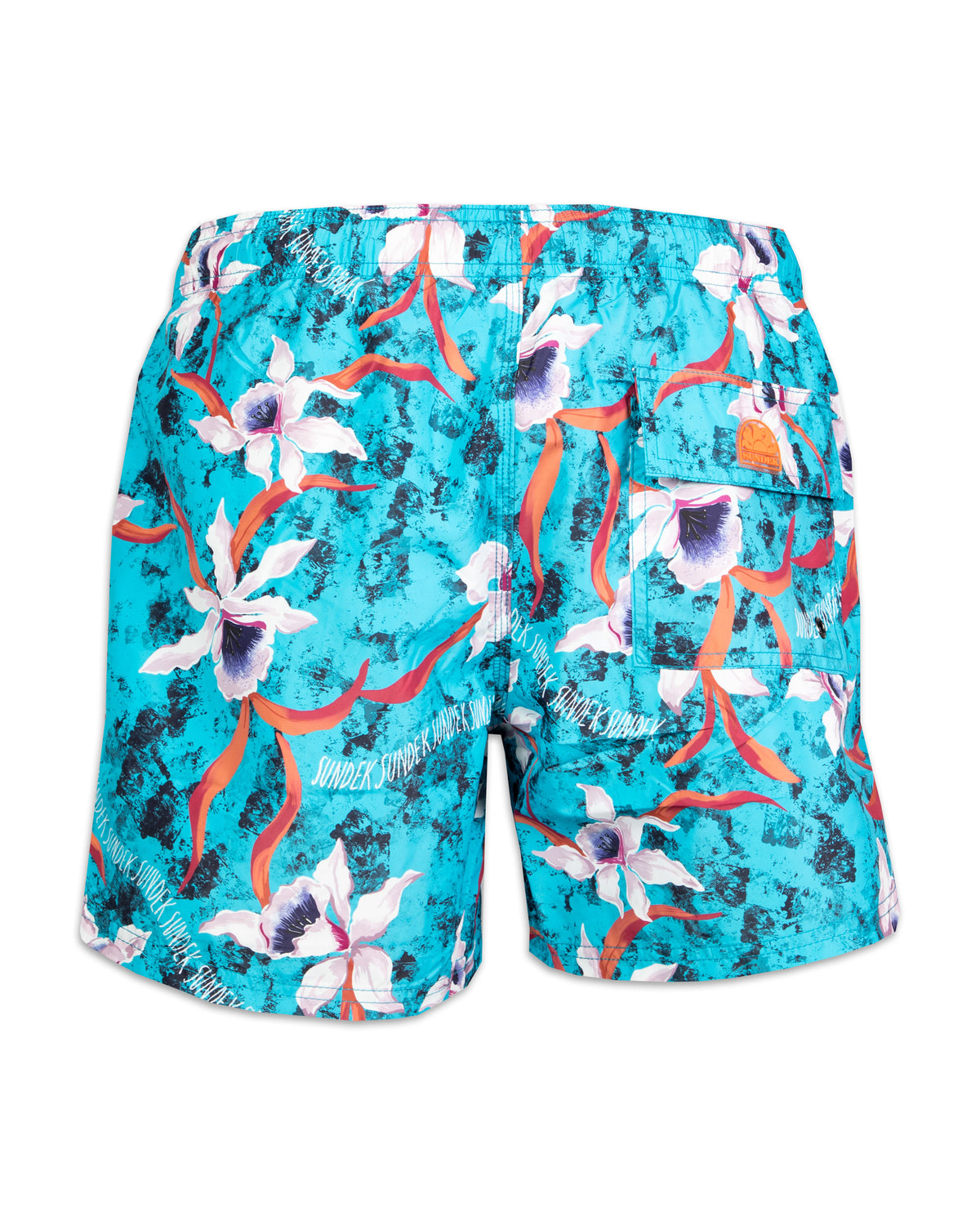 Man Boardshort Sundek Kiddy Fiorato Light Blue