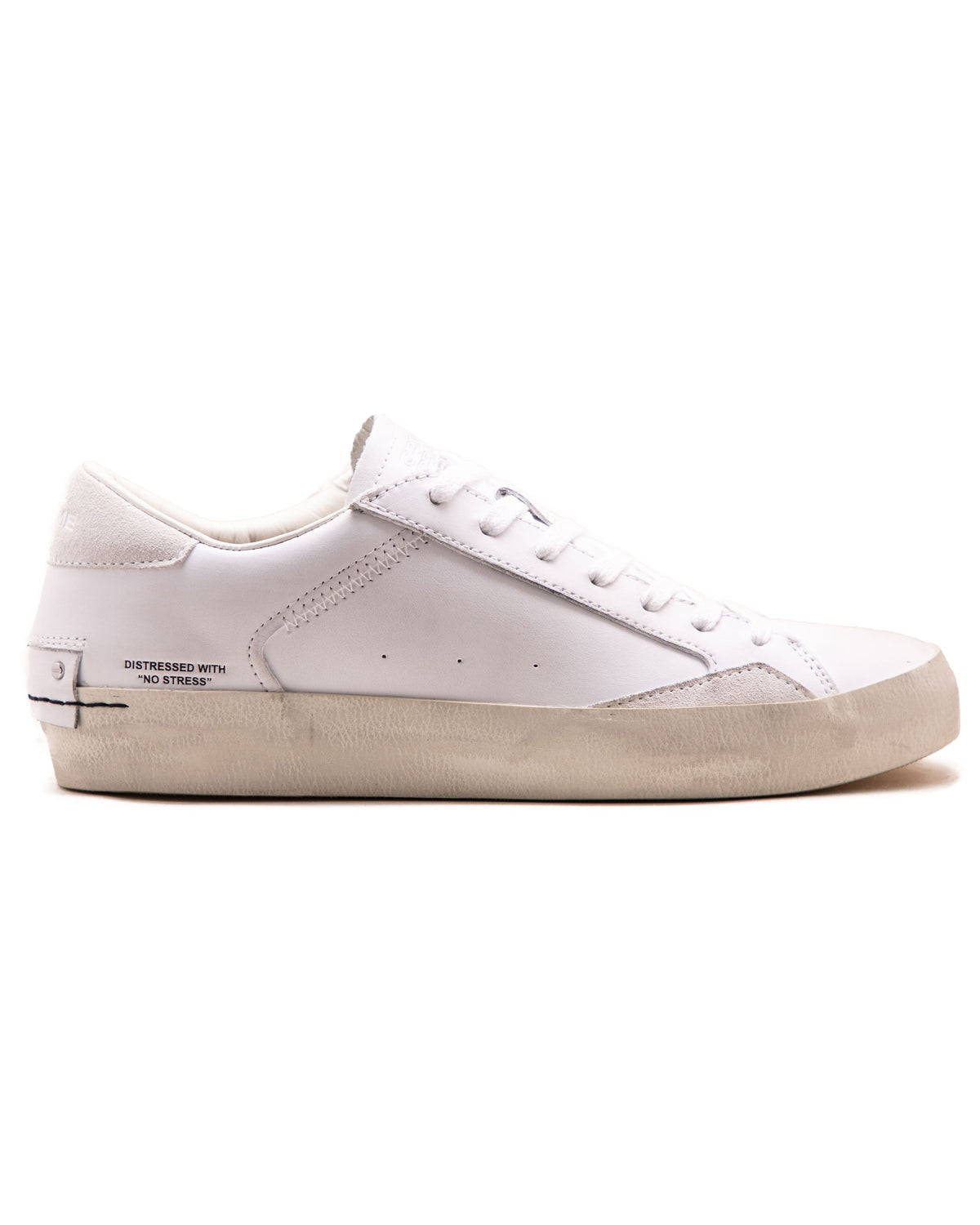 Crime London Low Top Distressed White