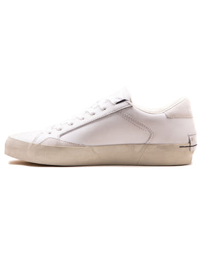 Crime London Low Top Distressed White