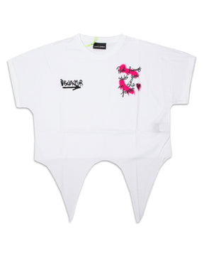 Crop T-Shirt 22EDS51700-Bianco
