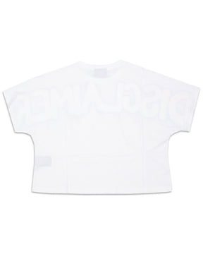 Crop T-Shirt Big Logo 22EDS51668-Bianco