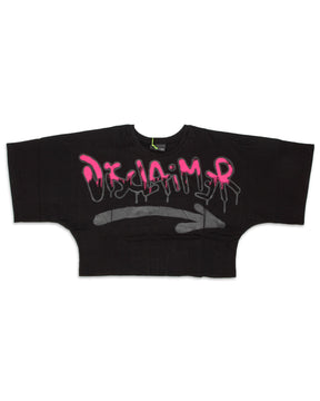 Crop T-Shirt Big Logo 22EDS51713-Nero