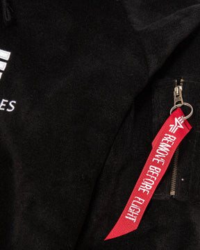 Felpa Alpha Industries polar Hoodie Nero 128055-03