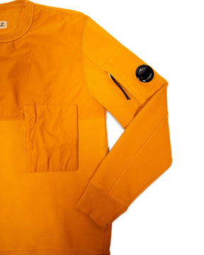 Felpa CP Company Diagonal Fleece Arancione