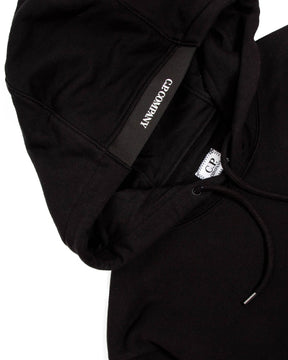Felpa CP Company Diagonal Hooded Raised Nero