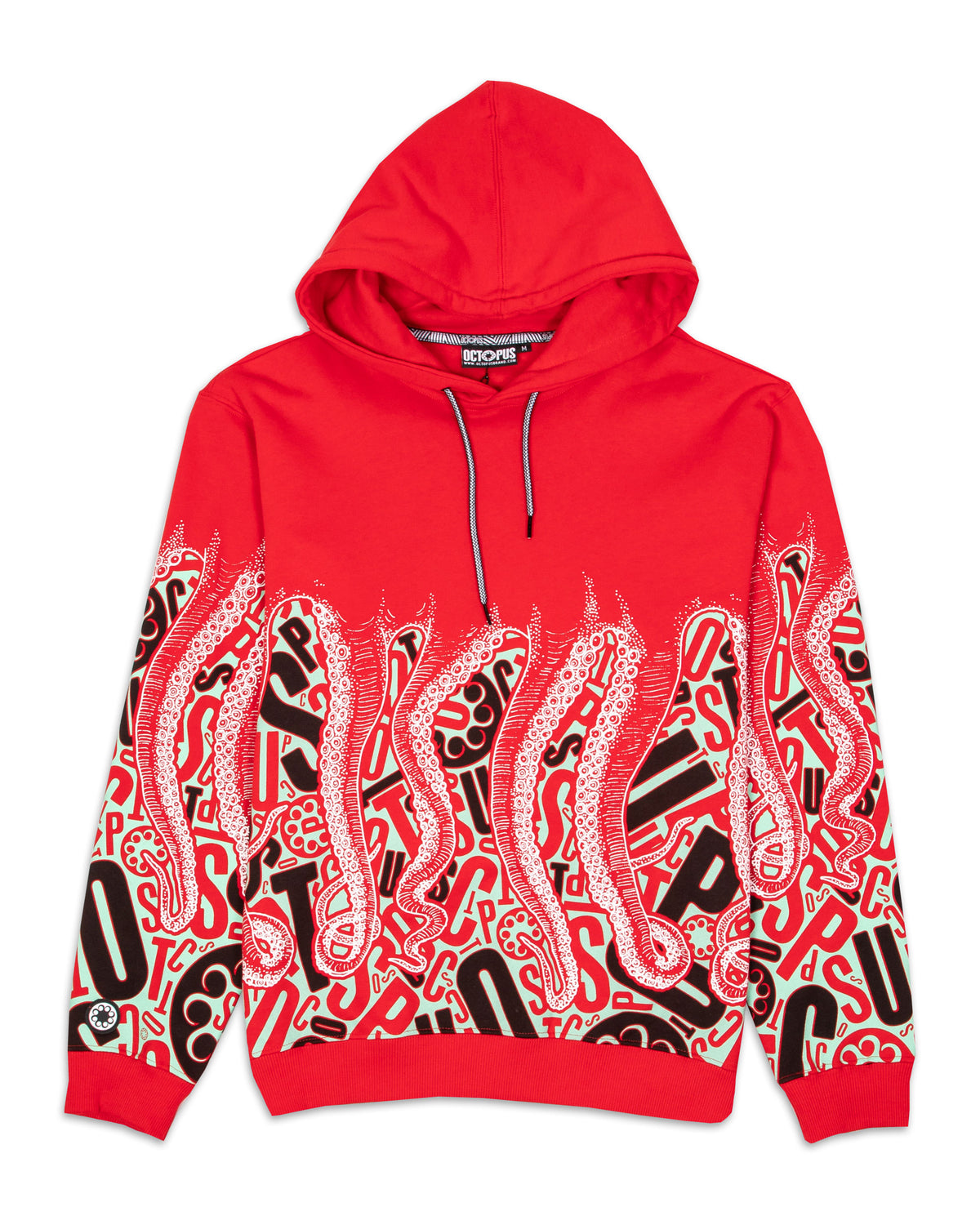 Cappuccio Octopus Letterz Hoodie 21WOSH19-Rosso