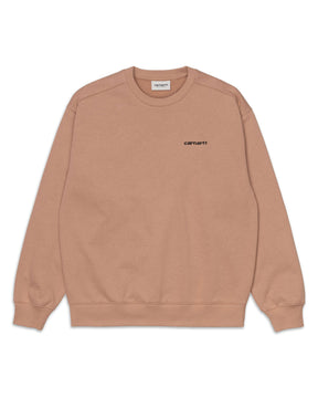 Felpa Carhartt Script Embroidery Beige I025343-0K8XX