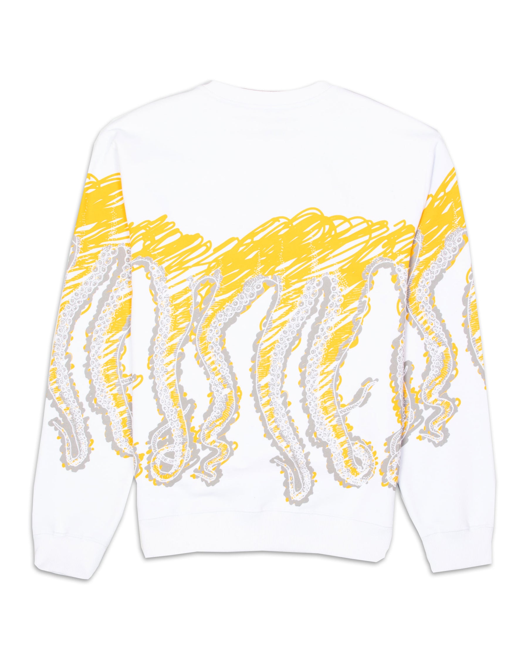 Crewneck Sweatshirt Octopus Draft 21WOSC12-Bianco