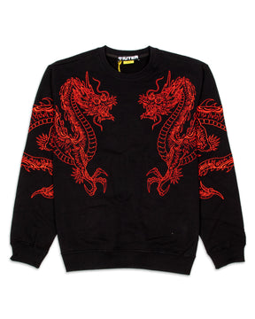 Felpa Iuter Dragon Crewneck 22SISC24-Black