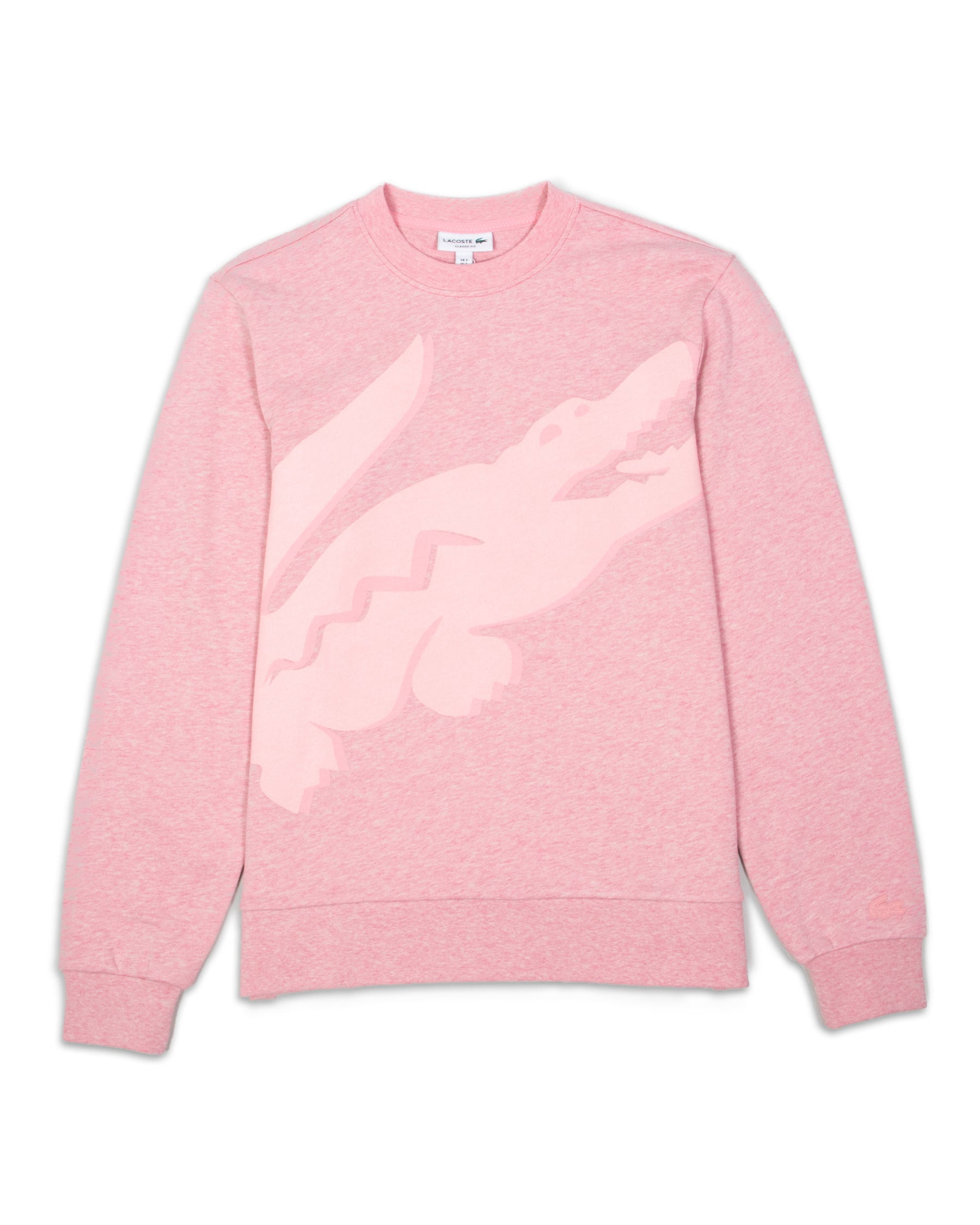 Lacoste Sweatshirt Big Logo Pink