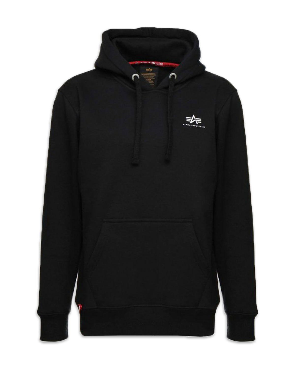 Man Hoodie Alpha Industries Basic Small Logo Black