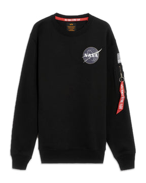 Man Sweatshirt Alpha Industries Space Shuttle Black