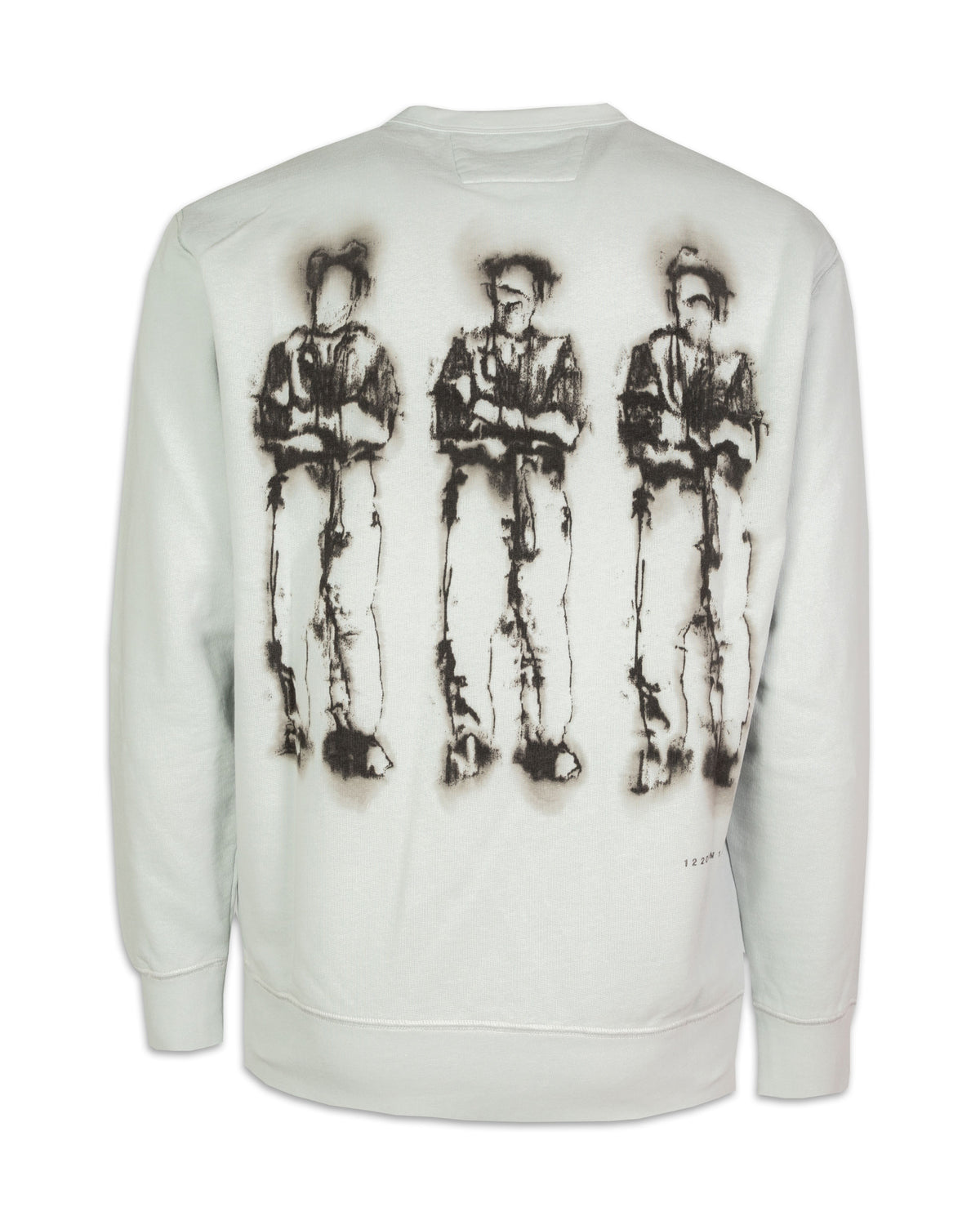 CP CompanyFleece Logo Sweatshirt Harbor Mist
