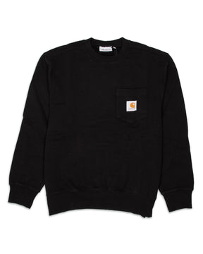 Man Carhartt Pocket Sweat Black