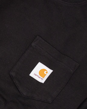 Man Carhartt Pocket Sweat Black