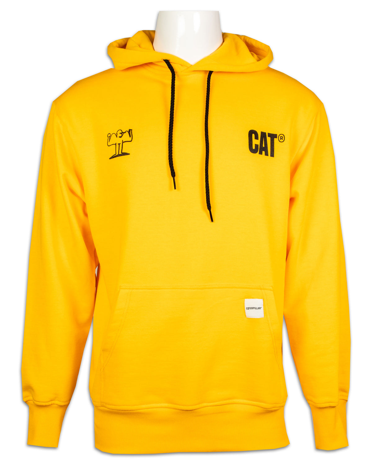 Man Cat Wwr Muscles Hoodie Yellow