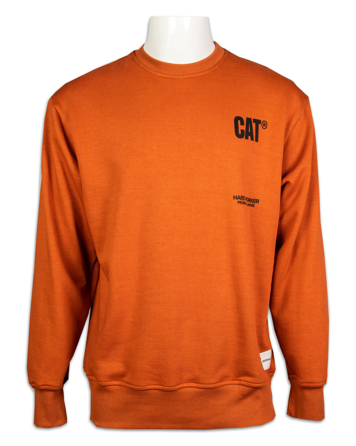 Man Cat Wwr Muscles Sweatshirt Orange