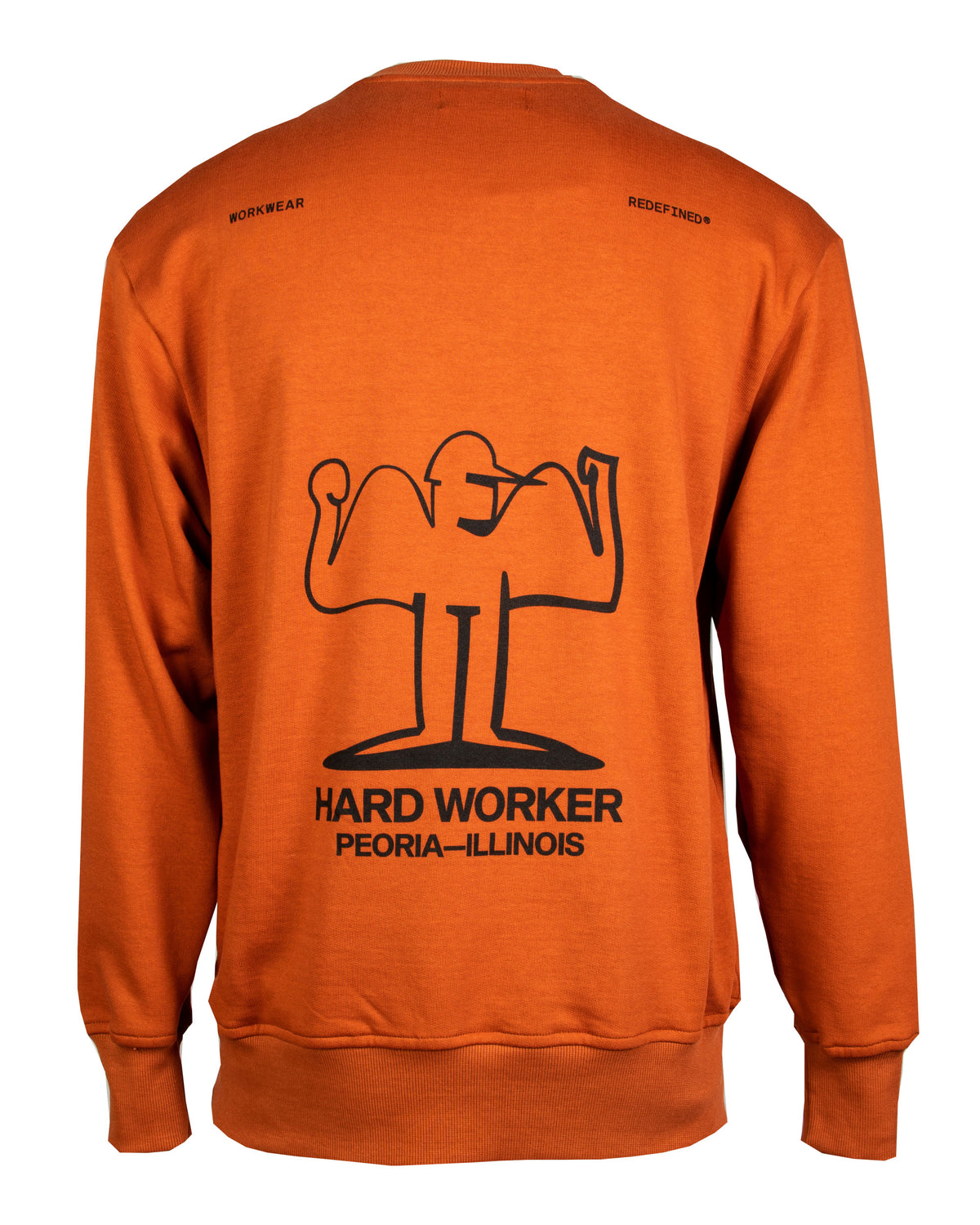 Man Cat Wwr Muscles Sweatshirt Orange