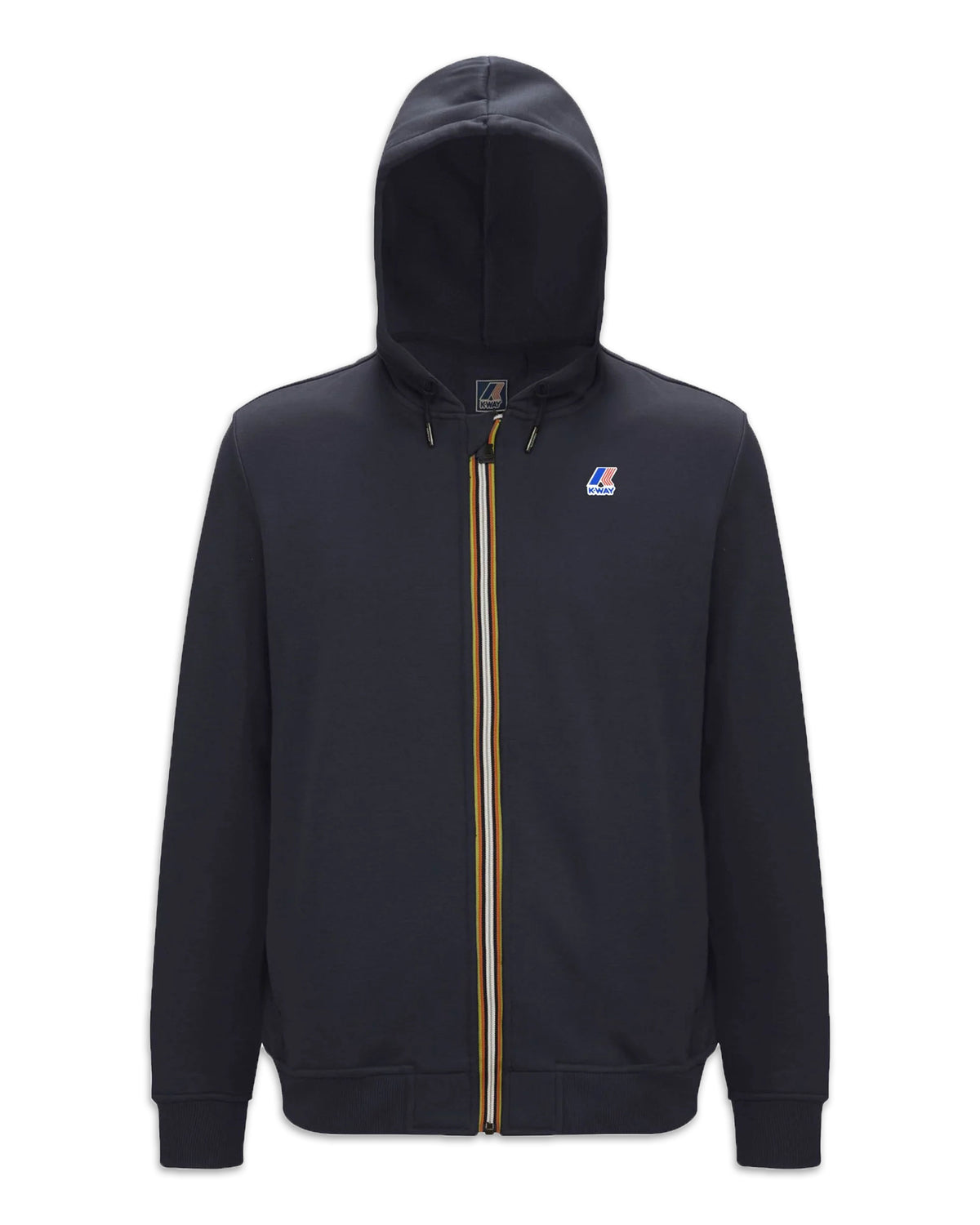 Man Hoodie K-Way Le Vrai Arnel Hv Poly Co Blue Depth