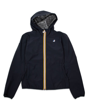 Giacca Donna Sfoderata K-Way Lil Stretch Dot Blu