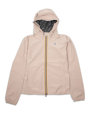 Woman Jacket K-Way Lil Stretch Dot Beige