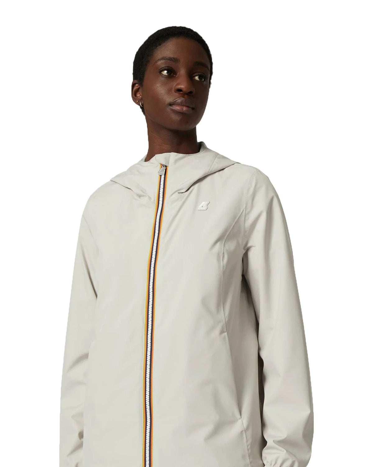 Woman Jackets K-Way Marguerite Stretch Poly jersey Beige