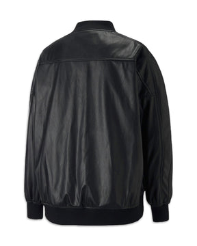 Giacca Donna Puma T7 Faux Leather Bomber Nero