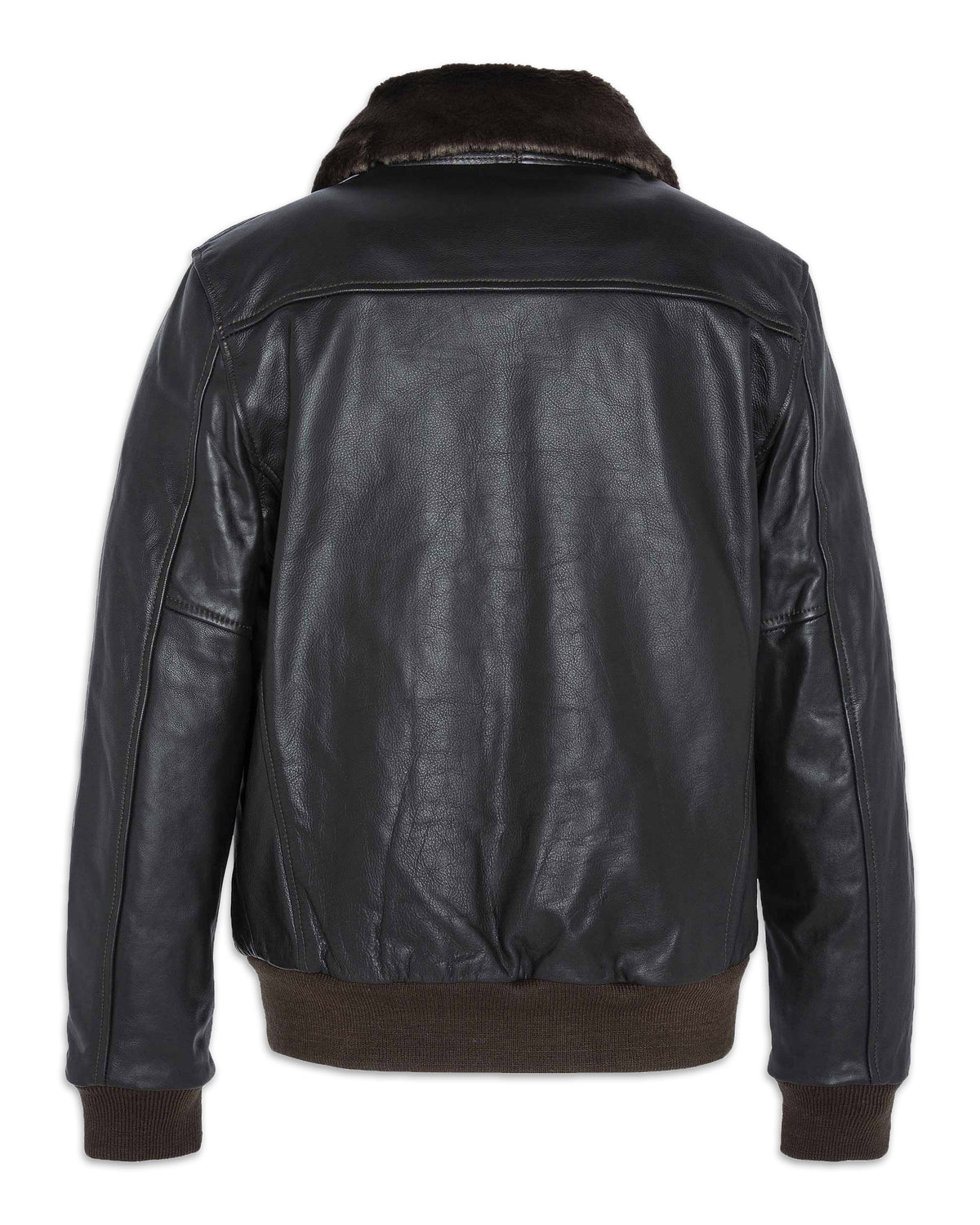 Man Leather Jacket Brown Schott NYC