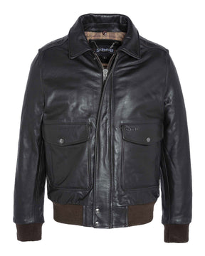 Man Leather Jacket Brown Schott NYC