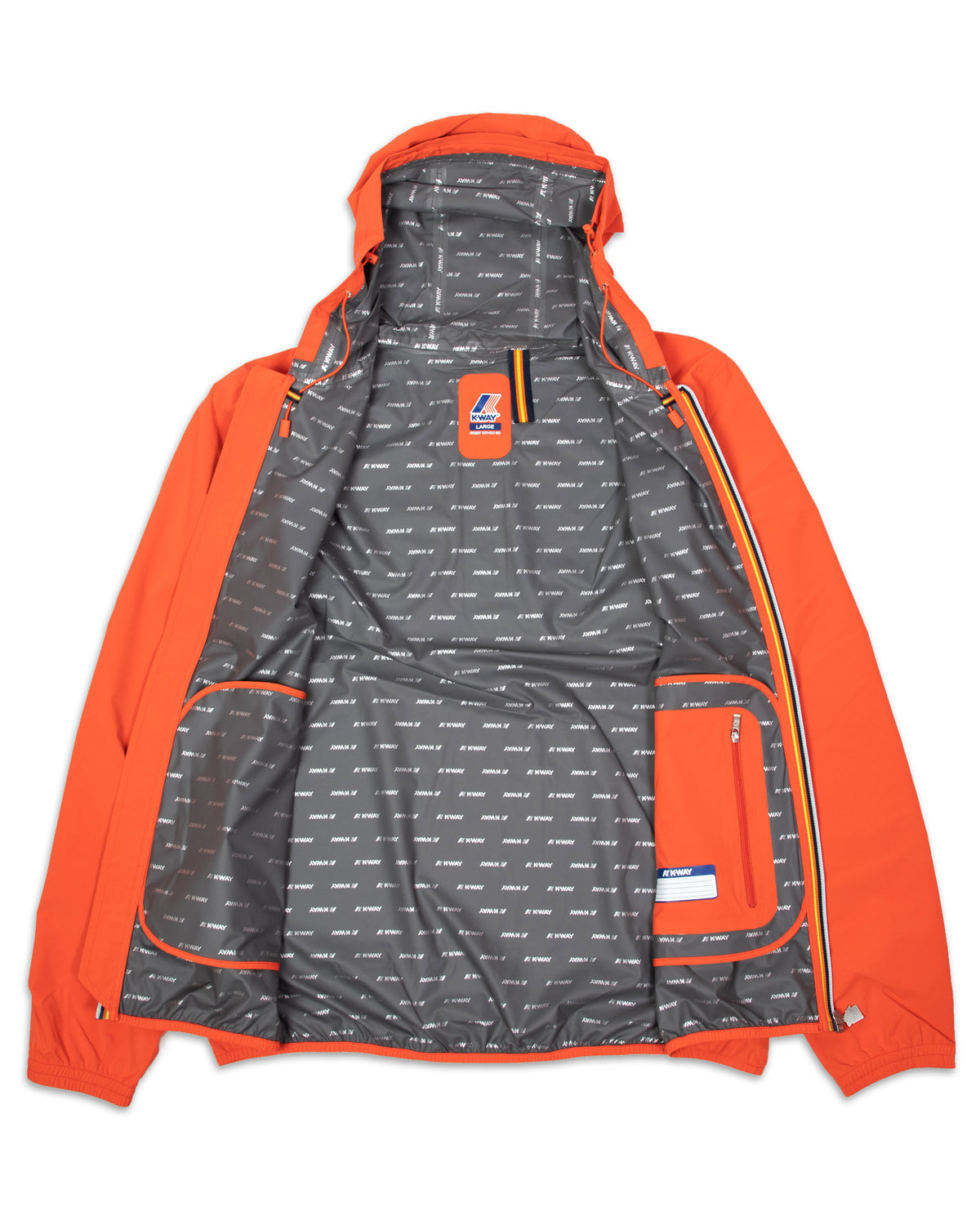 Man Jacket K-Way Jack Stretch Dot Orange