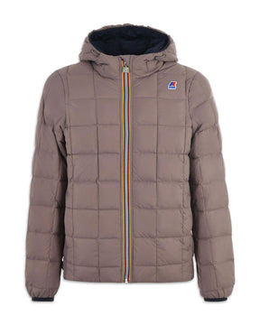 Giacca Uomo K-Way Jacques Thermo Plus.2 Double Blu Beige