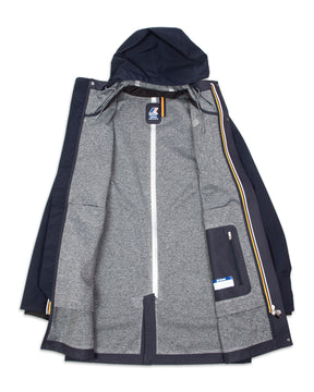 Giacca Uomo K-Way Tommy Bonded Jersey Blu