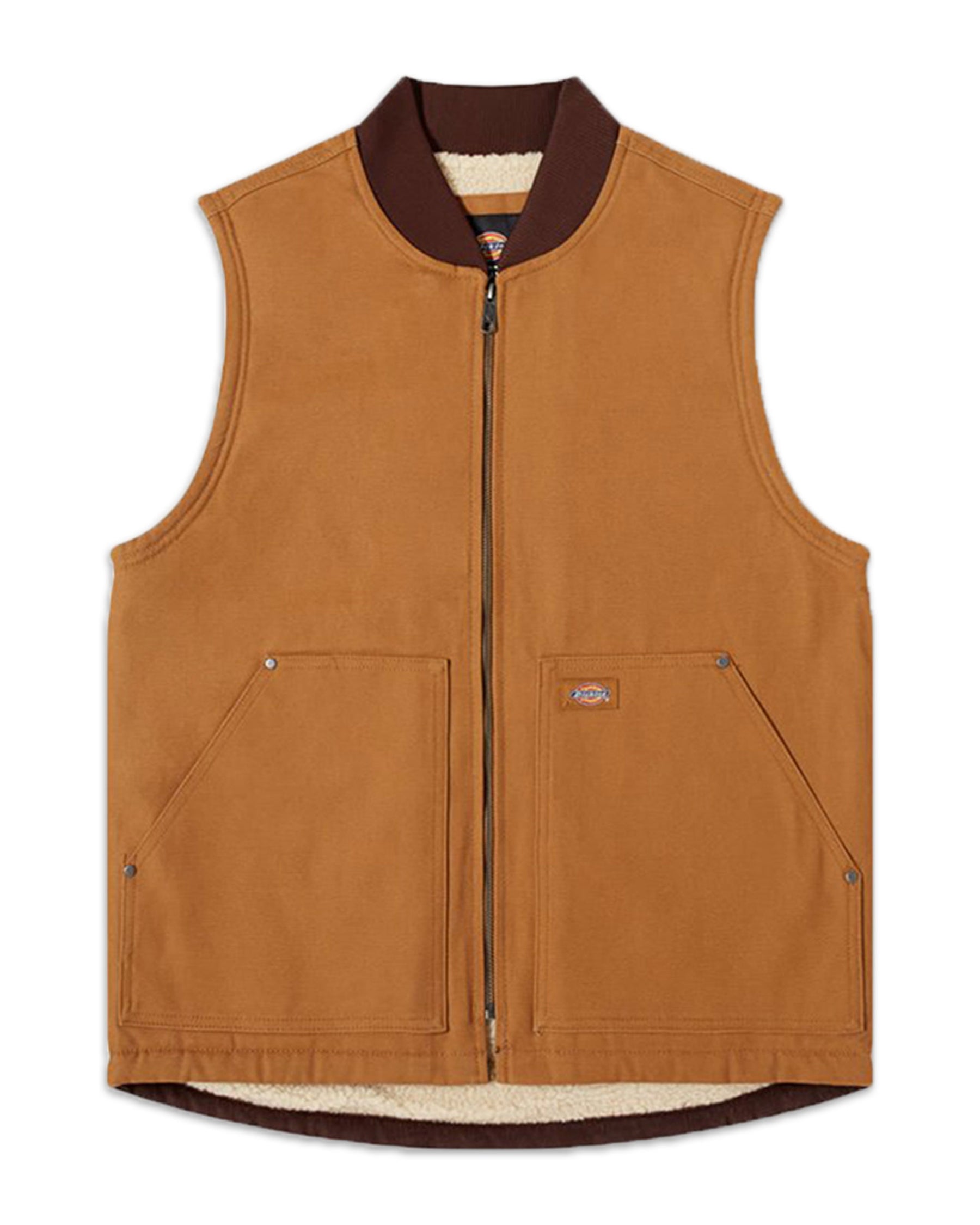 Gilet Dickies Duck Canvas Vest Stone Washed Brown Duck